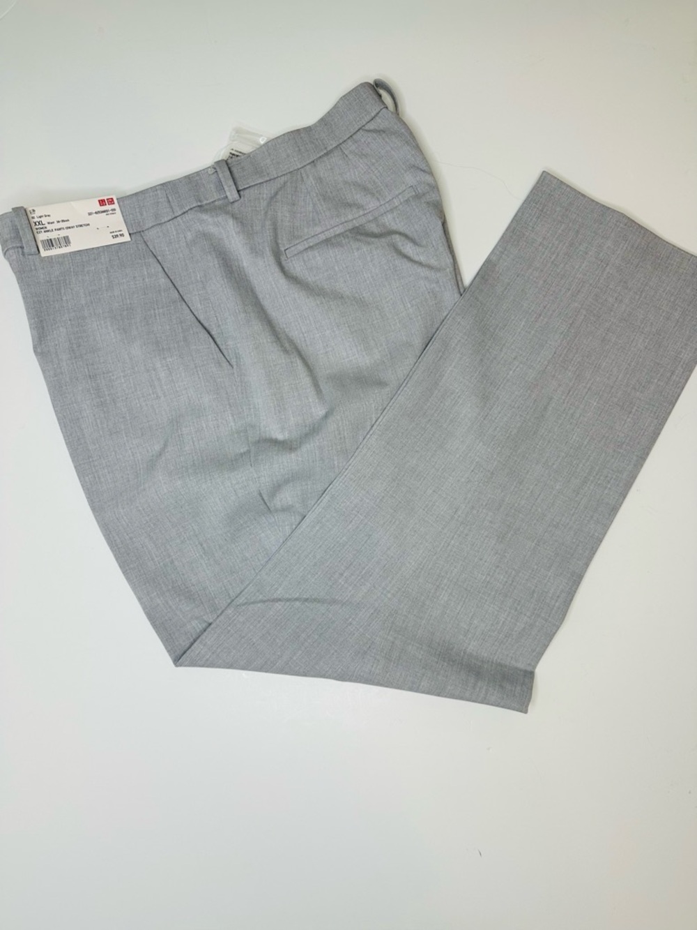 Uniqlo EZY Ankle Dress Pant in Light Gray Twill XXL NWT